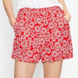 NWT LOFT Linen Blend Paperbag Waist Pull On Boho Shorts NWT Size XL Petite